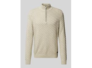 4099976460280 - Regular Fit Pullover aus reiner Baumwolle mit Strukturmuster