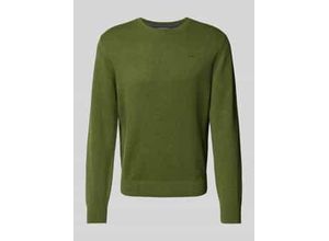 4099976479770 - Regular Fit Strickpullover aus reiner Baumwolle mit Label-Stitching 4099976479770 - Regular Fit Strickpullover aus reiner Baumwolle mit Label-Stitching