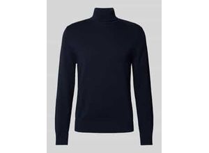 4099976664220 - Regular Fit Rollkragenpullover aus Baumwolle mit gerippten Abschlüssen