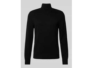 4099976664633 - Regular Fit Rollkragenpullover aus Baumwolle mit gerippten Abschlüssen