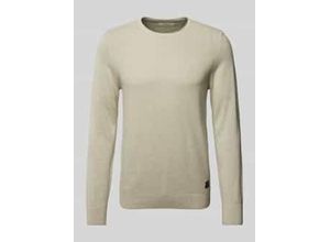 4099976666538 - Regular Fit Strickpullover aus reiner Baumwolle mit Strukturmix