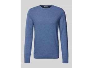 4099976666705 - Regular Fit Strickpullover aus reiner Baumwolle mit Strukturmix