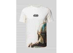 4099976700041 - Regular Fit T-Shirt aus Baumwolle mit Starwars®-Print