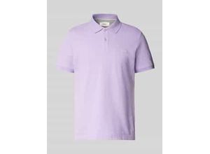 4099976703677 - Regular Fit Poloshirt aus Baumwoll-Piqué mit Label-Stitching