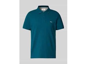 4099976703769 - Regular Fit Poloshirt aus Baumwoll-Piqué mit Label-Stitching