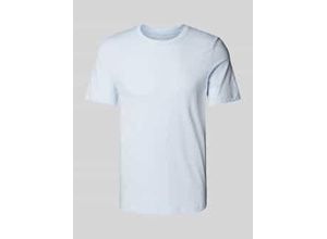 4099977042232 - Regular Fit T-Shirt aus reiner Baumwolle mit gummiertem Label Print