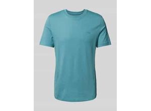 4099977042294 - Regular Fit T-Shirt aus reiner Baumwolle mit gummiertem Label Print