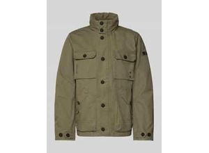 4099977067822 - Regular Fit Bomberjacke im Utility Style mit Kapuze im Kragen