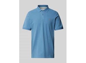 4099977235658 - Regular Fit Poloshirt aus reiner Baumwolle mit Label Stitching