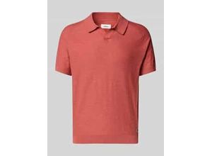 4099977403903 - Regular Fit Poloshirt mit Flammgarnstruktur