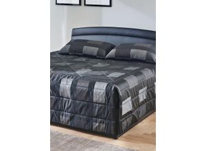 4099984055201 - Tagesdecke WESTFALIA SCHLAFKOMFORT Tagesdecken Gr B L 257 cm x 250 cm schwarz (schwarz grau)