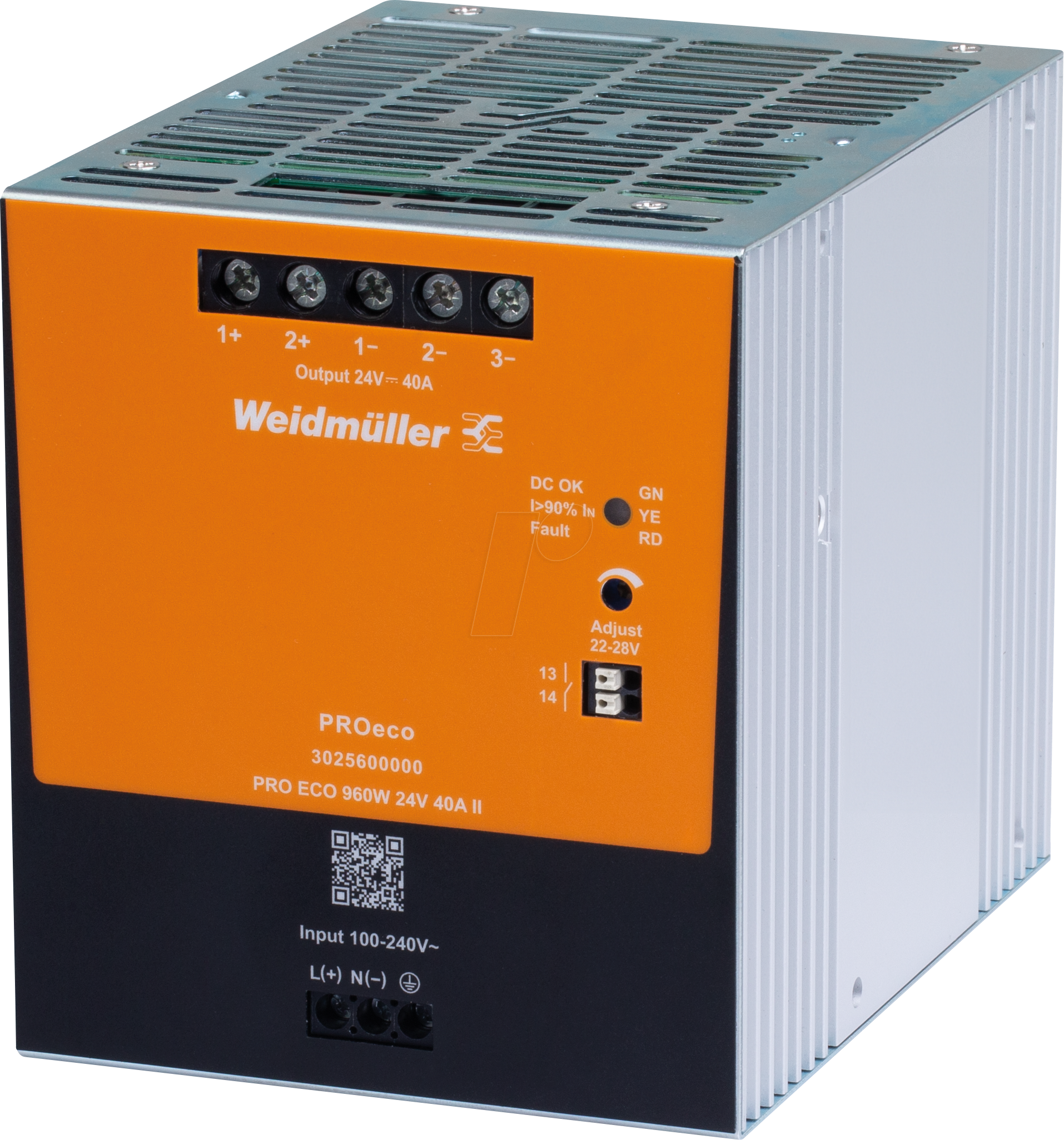 4099986951983 - WEID 3025600000 - Schaltnetzteil Hutschiene PROeco II  960 W 24 V 40 A