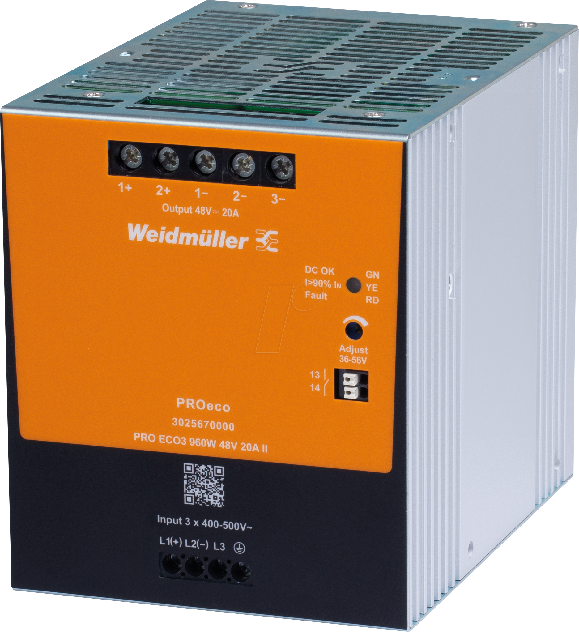 4099986952058 - WEID 3025660000 - Schaltnetzteil Hutschiene PROeco II  960 W 24 V 40 A