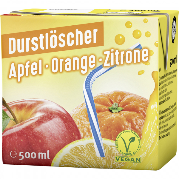 4100060006601 - Durstlöscher Apfel-Orange-Zitrone 27576 TetraPak 05l 4100060006601 riha Getränke GmbH & Co 12 Stück