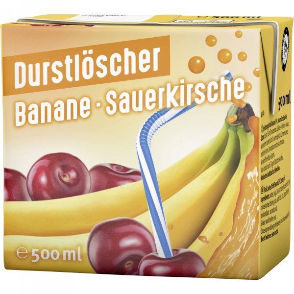 4100060016303 - Durstlöscher Banane-Sauerkirsche 27644 TetraPak 05l 4100060016303 riha Getränke GmbH & Co 12 Stück