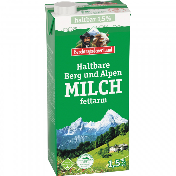 4101530003106 - 21695 H-Milch Bergbauern Milch 15% Fett ohne Gentechnik fettarm 1L Tetrapack 4101530003106 Berchtesgardener