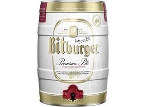 4102430000806 - Bitburger Bier Premium Pils 5 l Party-Fass mit Zapfhahn