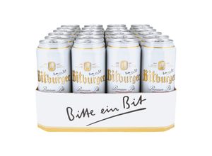 4102430002404 - Bitburger Pils 48 % vol 05 Liter Dose 24er Pack