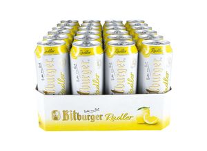 4102430036768 - Bitburger Radler 25 % vol 05 Liter Dose 24er Pack