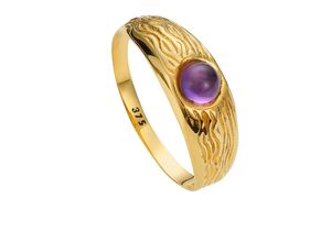 4102760000842 - Fingerring LADY Fingerringe Gr 16 Metall-Metall goldfarben (gelbgold 375) Damen Fingerringe