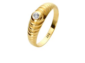 4102760000996 - Fingerring LADY Fingerringe Gr 16 Metall-Metall goldfarben (gelbgold 375) Damen Fingerringe