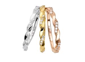 4102760001573 - Ring-Set LADY Fingerringe Gr 16 Silber 925 (Sterlingsilber)-Gold-Metall-Roségold 585-Silber 925 (Sterlingsilber) silberfarben (silber 925) Damen Fingerringe