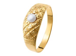 4102760002204 - Fingerring LADY Fingerringe Gr 16 Gold-Metall-Perlen goldfarben (gelbgold 375) Damen Fingerringe