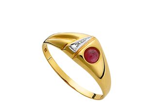 4102760002648 - Fingerring LADY Fingerringe Gr 16 Metall-Metall rot Damen Fingerringe