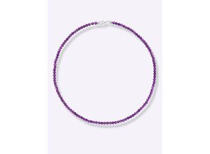 4102760003850 - Collier LADY Halsketten Gr N-Größe Glas Länge 45 cm silberfarben (silber 925) Damen Collier