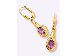 4102760006042 - Paar Ohrhänger LADY Ohrringe Gr Amethyst ct goldfarben (gelbgold 375) Damen