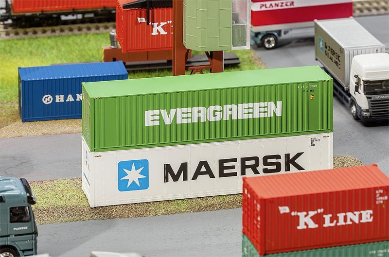 4104090808464 - H0 (187) 180846 - 40 Hi-Cube Container EVERGREEN