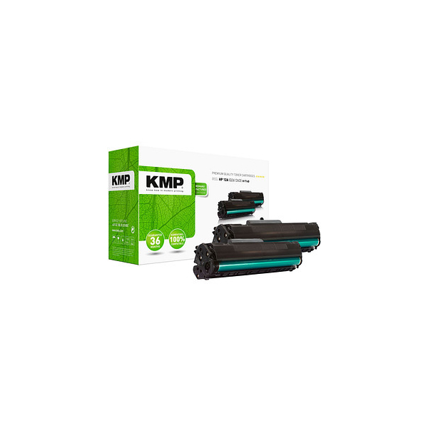 4113243743712 - H-T114D Toner 2er-Pack ersetzt Canon HP HP 12A (Q2612A) Schwarz Kompatibel Toner 2er-Pack