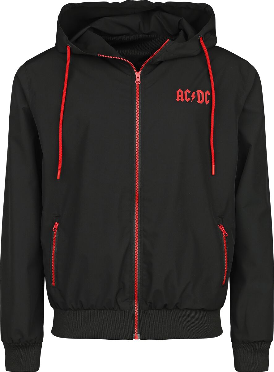 4206021610044 - AC DC Logo Windbreaker schwarz in M