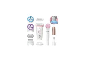 4210201223023 - BRAUN Silk-épil Beauty-Set 9 9-985 Epilierer Weiß Rosa