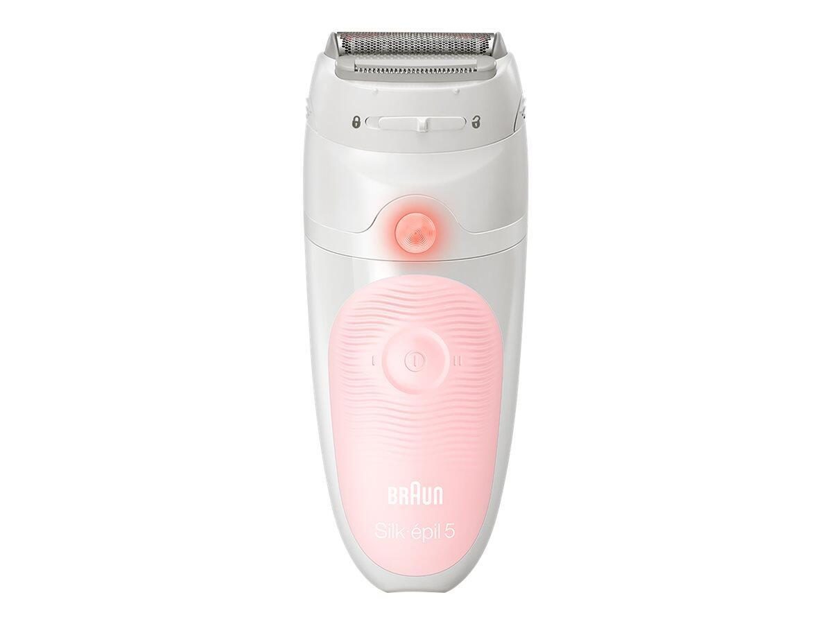 4210201285557 - BRAUN SILK-ÉPIL 5-620 SENSOSMARTTM Epilierer Weiß Rosa