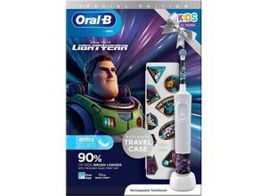 4210201421641 - Vitality D100413 Kids Lightyear D1004132K Elektrische Kinderzahnbürste Rotierend Oszilierend Weiß Violett