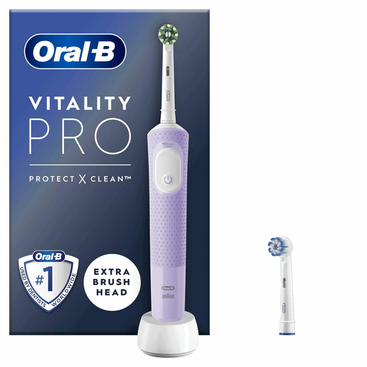 4210201432340 - Elektrische Zahnbürste Vitality Pro Lilac + Extra Refill