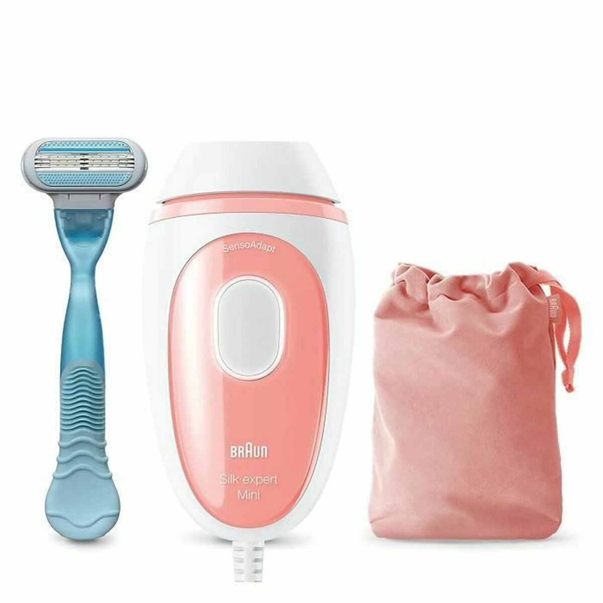 4210201437734 - BRAUN Silk-expert Mini PL1014 Frauen Haarentfernung Weiß Rosa