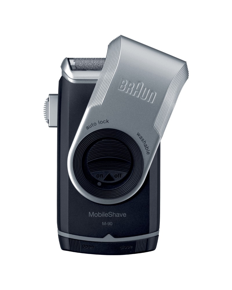 4210201649946 - BRAUN Mobile Shaver M90 Rasierer Silber Schwarz (Vibrierende Scherfolien Reinigungsstation Nein)