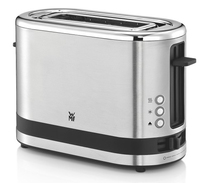 4211129116251 - 1-Scheiben-Toaster KÜCHENminis integrierter Brötchenaufsatz 600 Watt silber