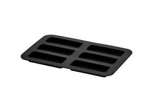 4211129131216 - Backform Küchenminis  Schwarz  Kunststoff  rechteckig  Backen Backformen Backformen-Sets