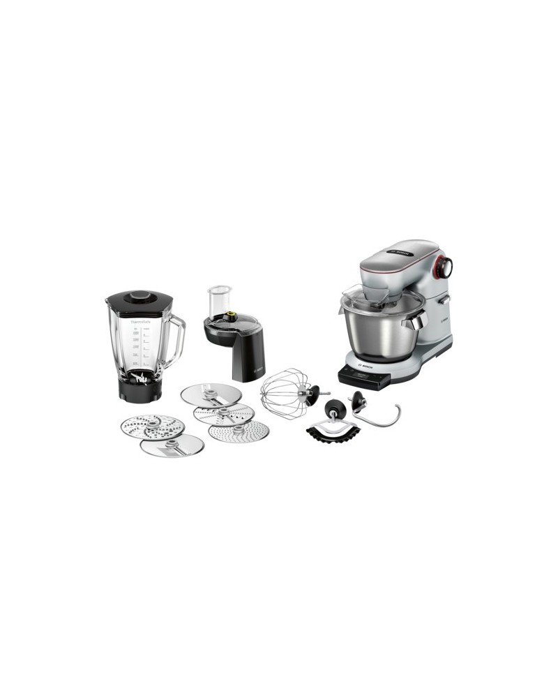 4242002938103 - BOSCH MUM9DT5S41 OptiMUM Küchenmaschine Platin Silber (Rührschüsselkapazität 55 Liter 1500 Watt)