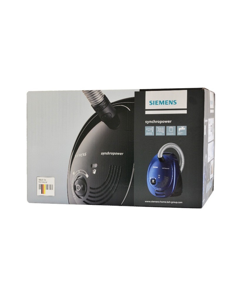 4242003782002 - SIEMENS Bodenstaubsauger Synchropower VS06A111 powerSecure System blau