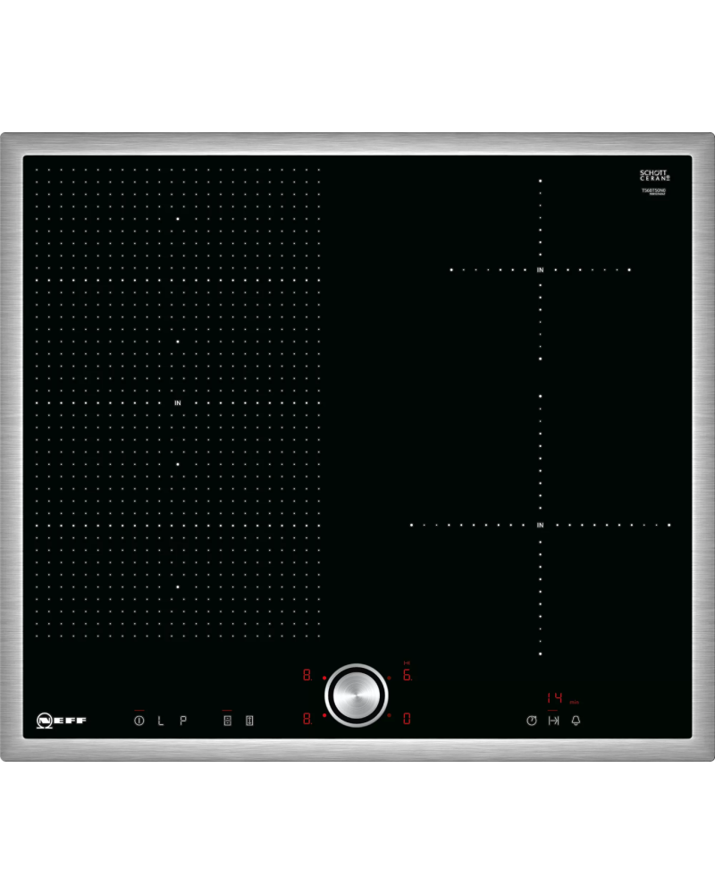 4242004195665 - Induktionskochfeld NEFF N 70 Induktionskochfeld 60 cm Schwarz Mit Rahmen aufliegend T56BT50N0 4242004195665