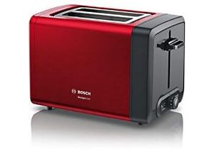 4242005218752 - BOSCH Toaster Schwarz Rot Edelstahl 970 W TAT4P424DE