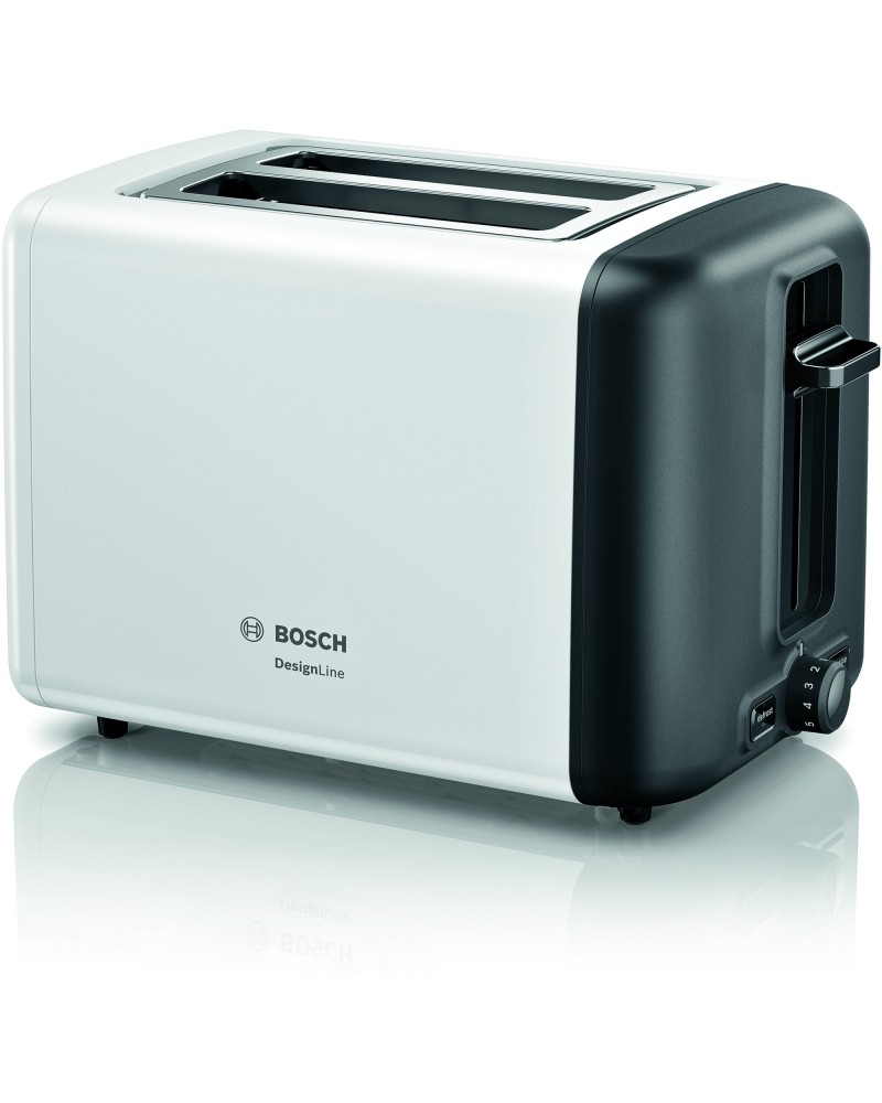 4242005254156 - Haushalt TAT3P421DE Toaster mit eingebautem Brötchenaufsatz Weiß Schottermatte grau