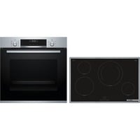 4242005378579 - BOSCH Backofen-Set HBD634CS81 mit Teleskopauszug nachrüstbar ecoClean Direct silberfarben