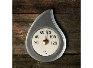 4242599110104 - Hukka Design - Pisarainen Thermometer aus Speckstein Saunathermometer Saunamessgerät