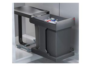 4250000515974 - Mülleimer Küche Ausfahrautomatik Einbau ab 40 cm Schrank - Hailo