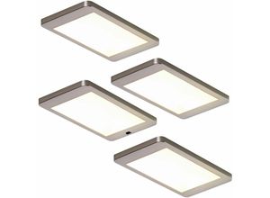 4250000552665 - L&s - led Unterbauleuchte Surface Emotion 4x55 w Lichtfarbe regelbar - Edelstahloptik